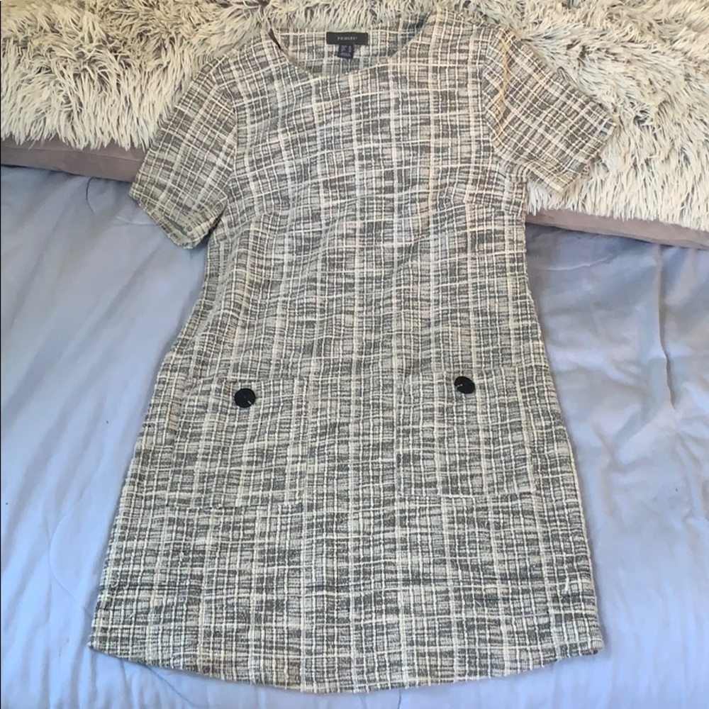 Short white&black Girl Boss dress!